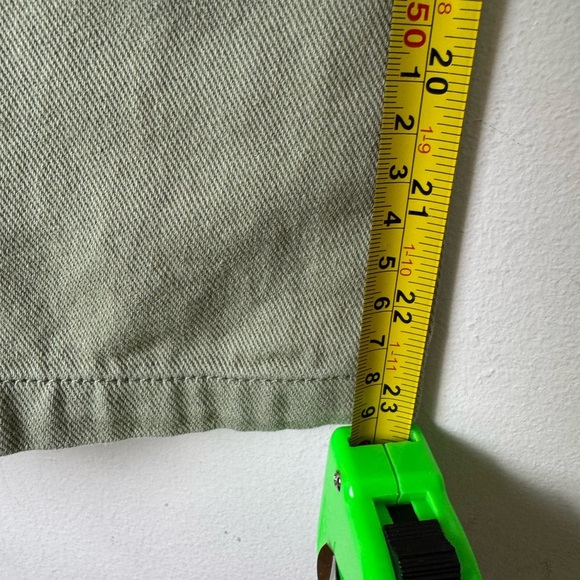 Anthropologie Current Air tie waist wide leg cropped chino size large. - Picture 10 of 10